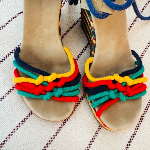 MARC JACOBS rainbow heeled espadrilles sandals - Picture 4 of 5